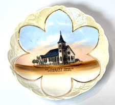 POCATELLO St Josephs Church - ID IDAHO Antique Souvenir China TRINKET DISH PLATE picture