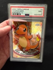 Topps 1999 Pokemon T.V. Charmander Foil #4 PSA 9 Graded Card New Cert picture