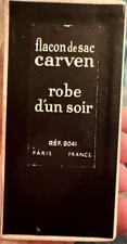 Vintage Carven Robe d’Un Soir Paris France Purse Perfume Flacon de Sac w/ box picture
