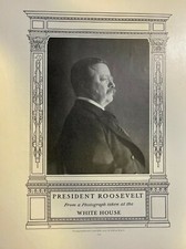 1905 Vintage Magazine Illustration President Theodore Roosevelt picture