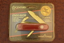 VINTAGE IMPERIAL SCHRADE MADE IN GERMANY CENTURY RED MULTI STYLE UTILITY KNIFE picture