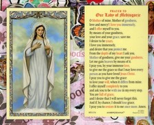 Our Lady of Medjugorje - Prayer to - Laminated Holy Card 800-1136 picture