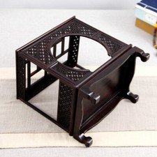 Zen House Buddhist Display Holder Rack Ebony Wood Altar Butsudan Shrine God picture