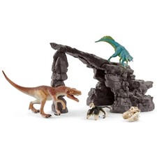 NEW Schleich 41461 Dinosaur Set with Cave Replica Dinosaur Figure RETIRED rare picture