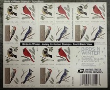 2018 Birds in Winter (Sc#5320b), 5 Booklets x20, Total 100 Pcs picture