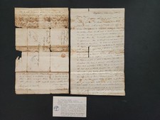 1838 antique THOMAS WISTER perry co pa DOCTOR’S LETTER langhorn scarlet fever picture