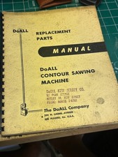 MACHINIST HmShf LMILL Vintage DoAll Contour Machines Replacement Parts Manual picture