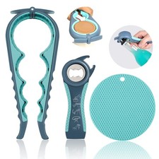 Jar Opener for Weak Hands, Seniors with Arthritis, 5 in 1 Multi Function Bottle picture