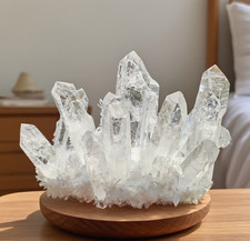 500g+ Rare Large Raw Clear Quartz Crystal Cluster Quartz Mineral Specimens Decor picture