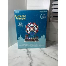 Lemax Carole Towne Christmas Village Ferris Wheel 2022 Animated Musical 8 songs picture
