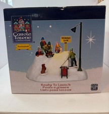 Carole Towne Ready To Launch Animated Christmas Village Lemax CIB Tested Works picture