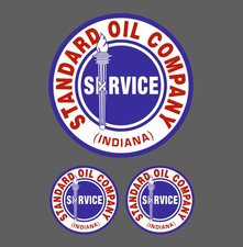 Standard Indiana Co Vintage Look L XL Distressed Vinyl Decal Sticker Made in USA picture
