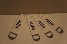 4 Miller Lite Logo Beer Bottle Bartender Speed Bar Opener Rubber Grip Tools picture