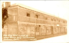 Vtg Postcard RPPC 1930s EKKP Sepia - Sonoma California CA Blue WIng Hotel UNP picture