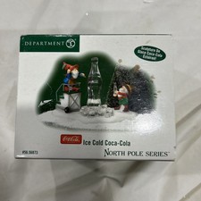 Department 56 North Pole Series Ice Cold Coca Cola #56.56863 2004 Yellowing  picture