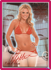 PAIGE PETERSON 💋 BENCHWARMER ⌁ HOLIDAY EDITION AUTO - RED INK picture