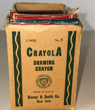 Vtg Schoolhouse Art Lot Crayola Gold Medal Colorit Sandusky Onward Chalk Crayons picture
