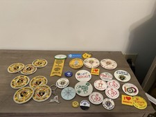 Vintage 80s Knights Of Columbus Big Lot Memorabilia Pinback Buttons Keychains + picture