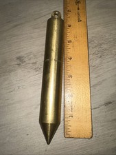 Vintage L.S. Starrett Brass Oil Gaging Plumb Bob no. 515MD picture
