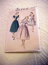 VTG Advance Junior Lady's Dress Pattern 5765 UNCUT picture