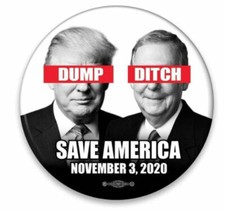 Dump Donald Trump Ditch Mitch Mcconnell Nov 3 Button Pin Anti Trump picture