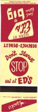 Ed Debevic's Famous Since 1984 Restaurant Vintage Matchbook Cover picture