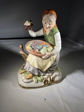 VINTAGE ARNARTCREATION JAPAN WOMAN food dish Figurine 7