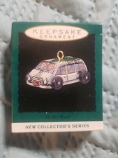 1993 HALLMARK MINI ORNAMENT - ON THE ROAD IN BOX  picture