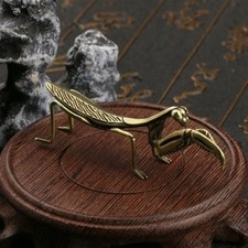 Metal Animal Ornament Home Vintage Brass Mantis Figurine Decor Fashion Gift picture