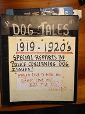  Police Reports Concerning Dogs -- 49 ORIGINAL handwritten docs: 1919-1923, PA picture