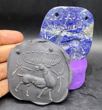 Antique Wild Mountain Animal Intaglio Stone From Old Historic Civilization Pende picture