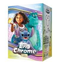 2025 Topps Chrome Disney Pixar Factory Sealed Blaster Box 28 Total Cards Inside picture