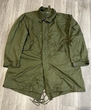 Vintage 1970s M65 Cold Weather Fishtail Parka Olive Green Size Medium Regular picture