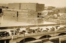 1929 Mills and the Central Bridge Lawrence, MA Old Photo 11 x 17 Reprint picture