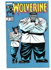 WOLVERINE #8 (1989) - GRADE 9.2 - MARVEL ICONIC BUSCEMA PATCH HULK COVER ART picture