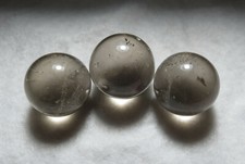 3pc Natural Smoky Quartz Crystal Balls Genuine pictures 50g healing gift AU picture