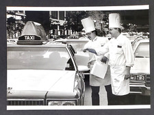1991 Boston MA Park Plaza Hotel Lunch Cabbies Cab Driver Chef Vtg Press Photo picture
