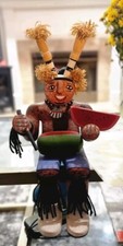Hopi Kachina / Katsina Doll; Koshare Clown Sitting With Original 1998 Receipt  picture