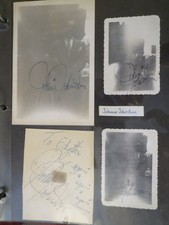 Johnnie Johnston signed photos (8) + cut signature  Fan Scrapbook pages 1940s picture