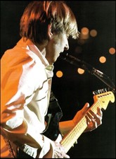 Eric Johnson onstage with Black Fender Stratocaster guitar 8 x 11 pin-up photo B picture
