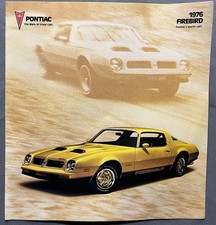 NOS vintage original authentic 1976 GM Pontiac Firebird brochure picture