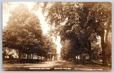 Dorsey Antique Illinois Postcard BUNKER HILL Residence Section 1918 RPPC picture