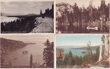 4 RPPC Lake Tahoe CA 1910 Putnam Valentine Real Photos El Dorado CO California picture
