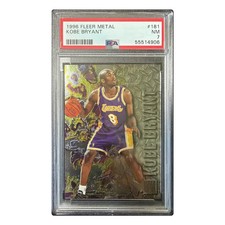 KOBE BRYANT 1996/97 Fleer Metal RC #181 PSA 7 picture