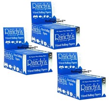 THREE BOXES of Randy's CLASSIC 1 1/4 Size WIRED Cigarette Rolling Papers picture