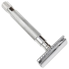 Parker 64S Stainless Steel Handle Double Edge Safety Razor w/  Closed Comb Head  picture