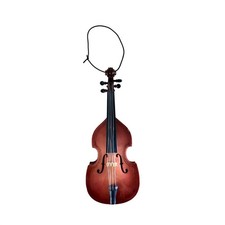 Miniature Cello Double Bass Musical Instrument Ornament Red Brown 5 Inch picture