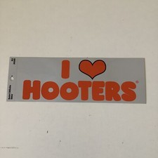 I Heart Hooters I Love Hooters Reflective Bumper Sticker  picture