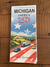 2026 Michigan Official State Transportation Map America 250 Pure Michigan.  picture