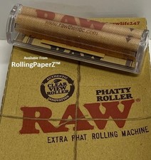 New RAW PHATTY ROLLER EXTRA PHAT ROLLING MACHINE  125mm - Clear View Ends picture